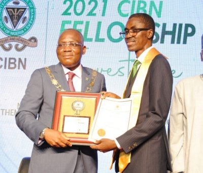 Picture News: NDIC MD/CE Receives CIBN Honorary Fellowship