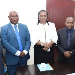 L-R: Deputy Director, Human Resources, Nigerian Maritime Administration and Safety Agency (NIMASA), Hamisu Gambo; Treasu rer, Staff Joint Consultative Forum (SJCF), Mr. Oladele Fawole; Director, Admin and Human Resources NIMASA, Mrs. Ronke Thomas; Chairman SJCF, Mr. Abdullahi Yelwa and Vice Chairman SJCF, Mrs. Shielibe Abe, during the inauguration of the forum at the NIMASA headquarters in Lagos, recently.