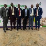 L -R: Folaranmi Jemirin, Regional Bank Head -Southwest 1, Fidelity Bank Plc; Mac Fred Ileogben, Trade Promotion Adviser, Nigerian Export Promotion Council (NEPC), Akure Zonal Office; Wale Mesioye, Regional Bank Head -Southwest 2, Fidelity Bank Plc; Folarin Tiamiyu, Head, Nigerian Export and Import Bank (NEXIM), Akure Regional Office; Olumide Aina, Representative of the Branch Controller, Central Bank of Nigeria (CBN), Akure; Isaiah Ndukwe, Divisional Head, Export and Agriculture, Fidelity Bank Plc at the Fidelity Bank Sensitization Programme on the CBN RT200 FX Programme in Akure