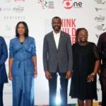 L-R: United Nations Resident Coordinator, Dr. Matthias Schmale; Vice President, Public Affairs Communication & Sustainability, The Coca-Cola Company, Africa, Ms. Patricia Obazuwa; MD/CEO Sterling Bank Plc, Mr. Abubakar Suleiman; CEO of Sterling One Foundation, Mrs. Olapeju Ibekwe and Vice President and Head, Corporate and Government Relations, Olam at the premier edition of Africa Social Impact Summit held in Abuja