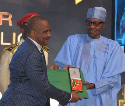 Photo News: NIMASA DG Receives OFR Medallion From President Buhari