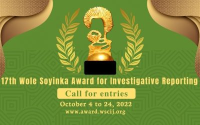 17th Wole Soyinka Award: WSCIJ Opens Applications Portal For Entries