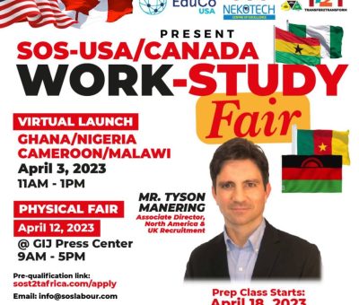 1000 Sierra Leonean Youths To Benefit From  SOS-NEKOTECH USA-Canada Work-Study Master’s Degree  Program