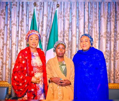 Nigeria’s First Lady Welcomes Rescued Chibok Girl