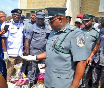 NCS Ogun 1 Command Uncovers 975 Live Ammunition Concealed in Rice Bags
