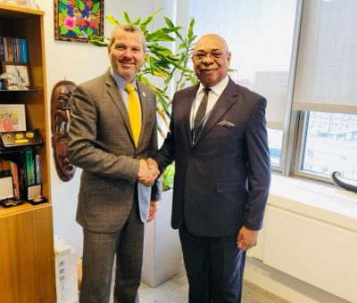 MOWCA Scribe, Adalikwu Meets Incoming IMO SG, Dominguez for Partnerships