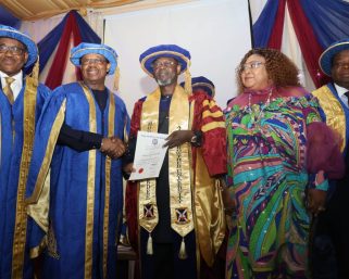 Photo News: Afolabi Bags Honorary Doctorate Degree at Ajayi Crowther University, Oyo State