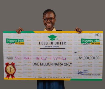 ‘I Beg To Differ’ Debate Tournament: Ajekigbe Mercy Eyitola Wins 7th Edition Hosted by Nigeria Info