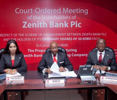 Zenith Bank Shareholders Approve Holding Company Structure at Extraordinary General Meeting