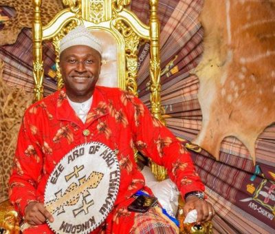 Coronation: Mmawuru II Hails Eze Oji Over Unity Digitalization of Arochukwu kingdom