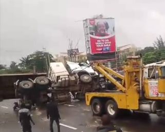 LASTMA Responds Swiftly to Gas Tanker Accident, Rescues Driver in Lagos