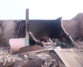 Devastating Fire Outbreak Razes Entire Plaza in Ikot Ukpong Village, Akwa Ibom State