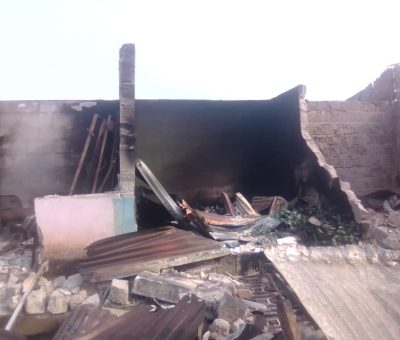 Devastating Fire Outbreak Razes Entire Plaza in Ikot Ukpong Village, Akwa Ibom State