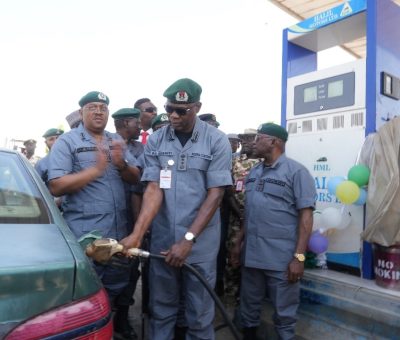 Customs Boss Adeniyi Oversees Auction of Intercepted Smuggled Fuel To Motorists at N630/Litre