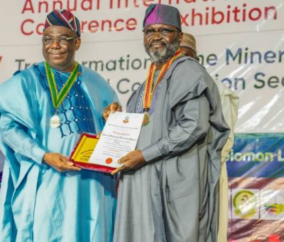 NASENI Research Director Honored as Fellow of Nigerian Mining and Geosciences Society