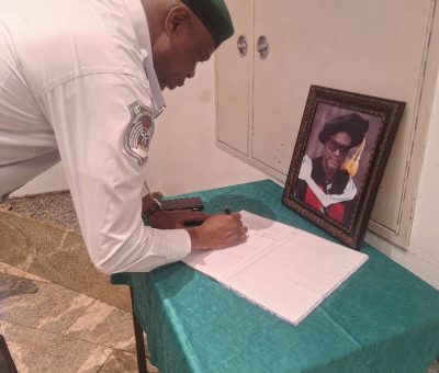 Nigeria Customs Chief Adeniyi Pays Tribute to Late Journalist Dr. Leon Usigbe