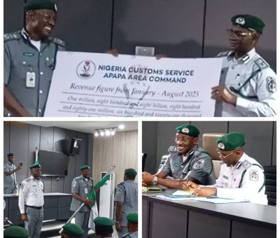 Change of Leadership: Outgoing Customs Area Controller Apapa Port Command Bids Farewell