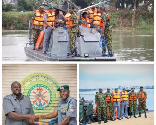 Nigeria Customs Service and Defence Bureau Test Locally Built Airboat for Anti-Smuggling Operations