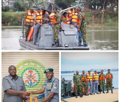 Nigeria Customs Service and Defence Bureau Test Locally Built Airboat for Anti-Smuggling Operations