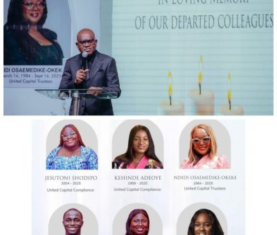 United Capital Group Holds Memorial Service for Six Staff Members Lost in Afriland Towers Fire