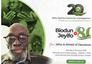 WSCIJ to Honour Scholar Biodun Jeyifo with Public Symposium at 80