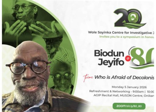 WSCIJ to Honour Scholar Biodun Jeyifo with Public Symposium at 80