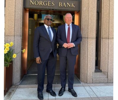 Aliko Dangote Meets Norwegian Sovereign Wealth Fund CEO Over Africa Investment Opportunities