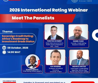 Global Experts to Lead Discussion on Africa’s Path to Investment-Grade Credit Ratings