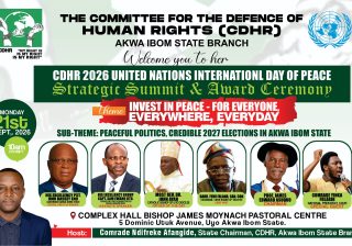 CDHR Mobilises Stakeholders for Peace Summit Ahead of 2027 Akwa Ibom Elections