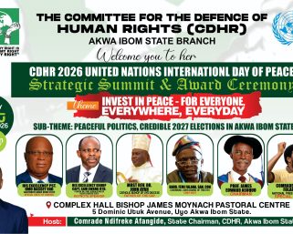 CDHR Mobilises Stakeholders for Peace Summit Ahead of 2027 Akwa Ibom Elections