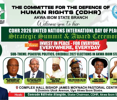 CDHR Mobilises Stakeholders for Peace Summit Ahead of 2027 Akwa Ibom Elections