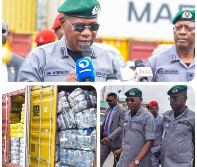 Nigeria Customs Seizes 56 Containers of Prohibited Goods Worth N5.53bn