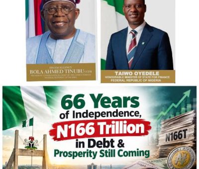 66 Years of Independence, N166Trn in Debt & Prosperity Still Coming