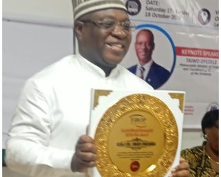 NGX Chairman Kwairanga Bags FiBOP Capital Market Personality of the Year Award