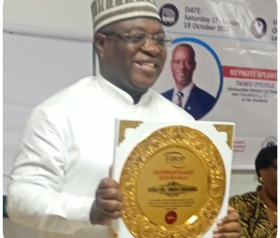 NGX Chairman Kwairanga Bags FiBOP Capital Market Personality of the Year Award