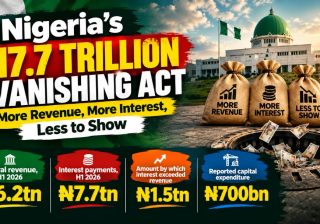 Nigeria’s N7.7 Trillion Vanishing Act: More Revenue, More Interest, Less to Show