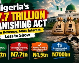 Nigeria’s N7.7 Trillion Vanishing Act: More Revenue, More Interest, Less to Show